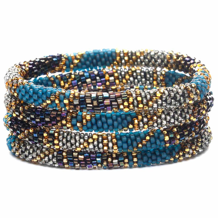 Twilight Shore Beaded Bracelet Stack
