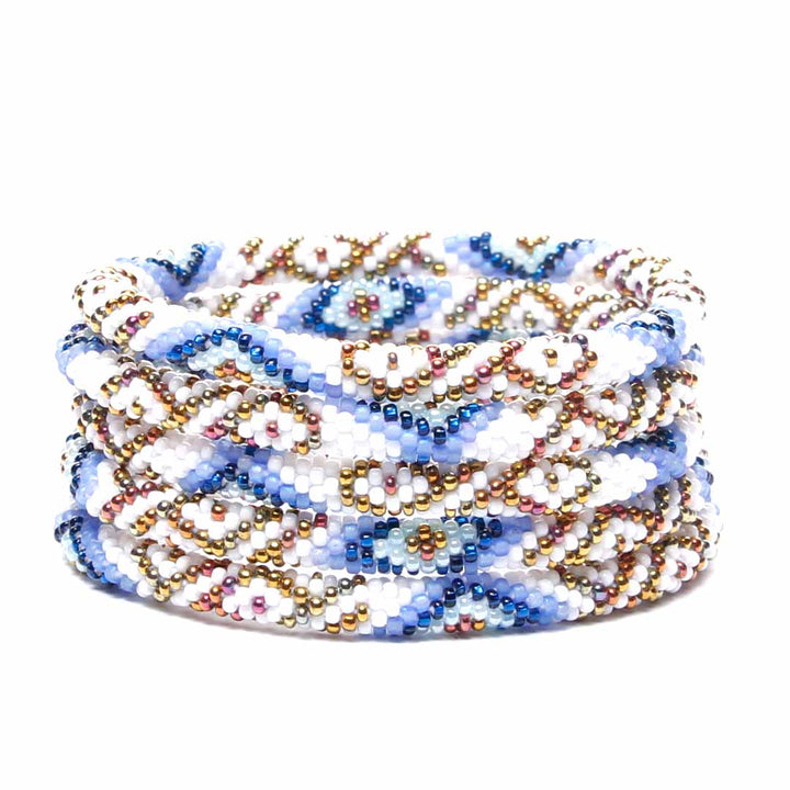 Winter Canyon Snowfall Beaded Bracelet