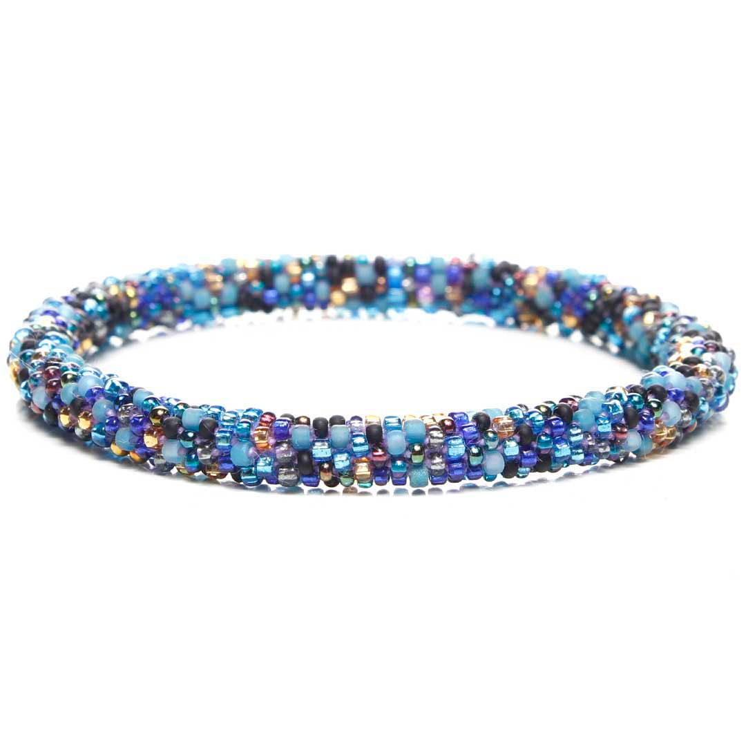 Winter Evening Twist Handmade Beaded Glass Bead Bracelet Bracelets for Women Jewelry
