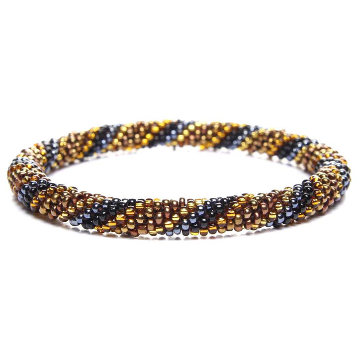 Brassy Ranch Twist Beaded Bracelet