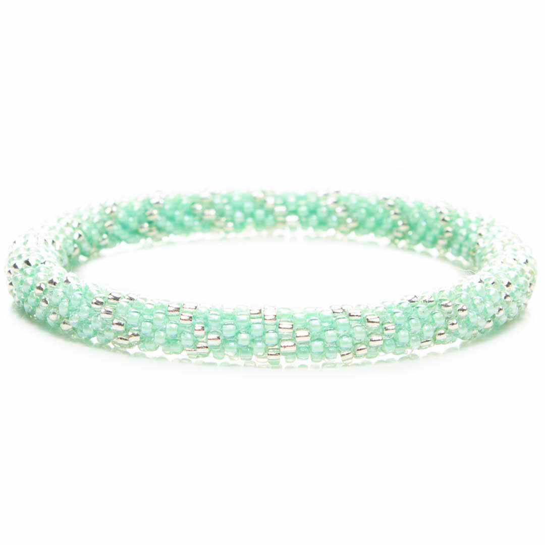 Icy Mint Chevron Stripe - 8"
