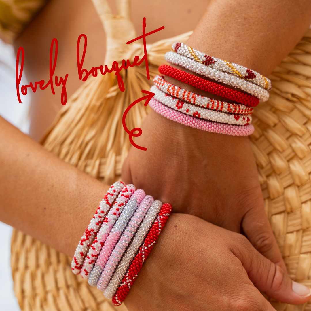 Lovely Bouquet Beaded Bracelet