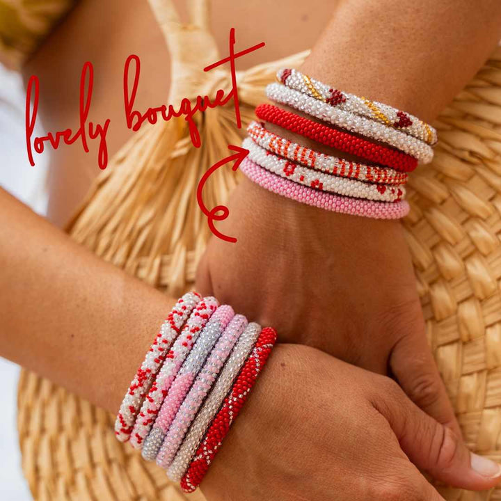 Lovely Bouquet Beaded Bracelet