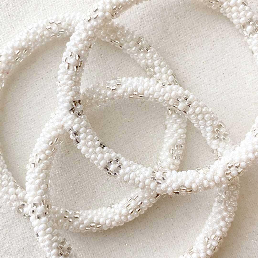 Snow White Daisy I Handmade Beaded Bracelets for Women 
