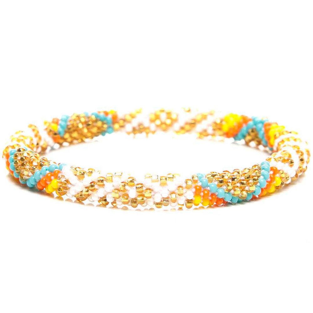 Sparkling Sunflower Trail Handmade Beaded Glass Bead Bracelet Bracelets for Women Jewelry