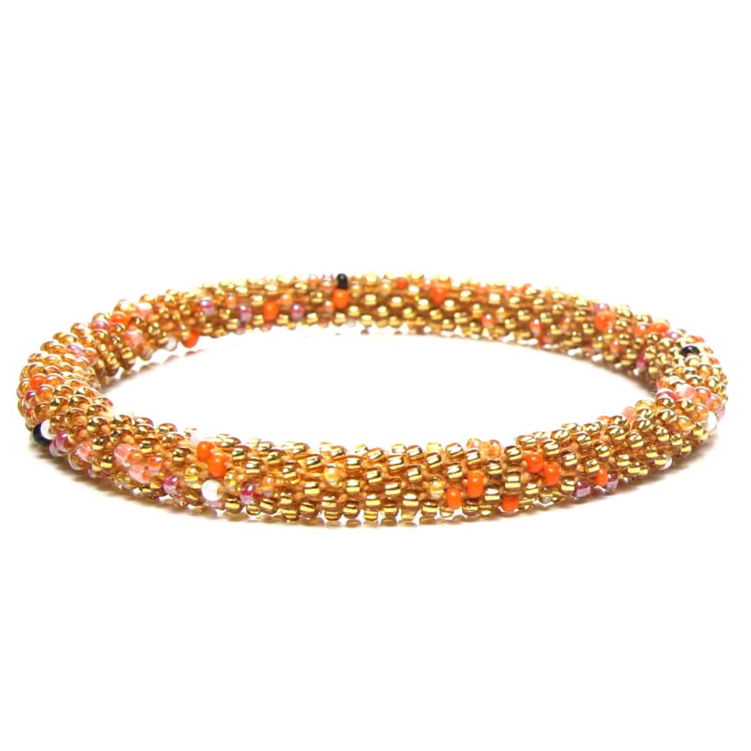 Sunflower Field Sprinkles Beaded Bracelet