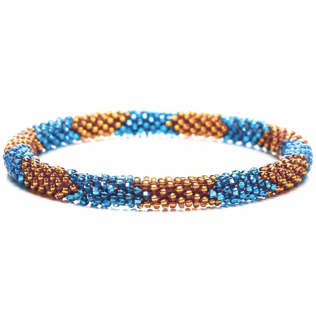 Bright Turquoise & Copper Desert - 7"