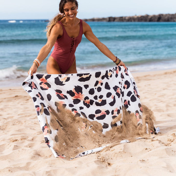 Runway Leopard Beach Towel - Cana Capri